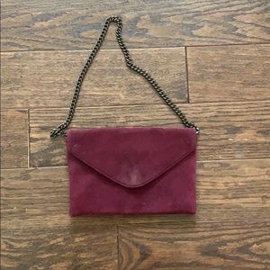 J. Crew Suede Envelope Clutch Purse